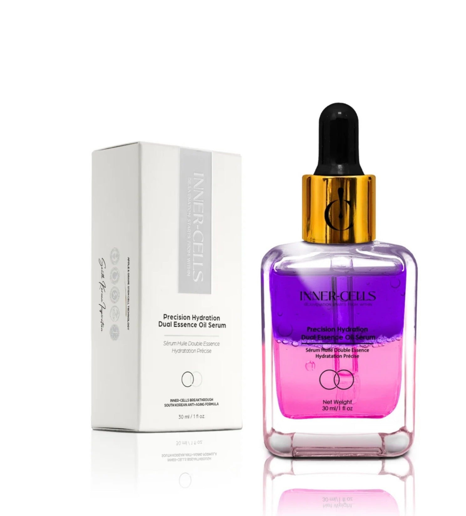 INNER-CELLS  Precision Hydration Dual Essence Oil Serum