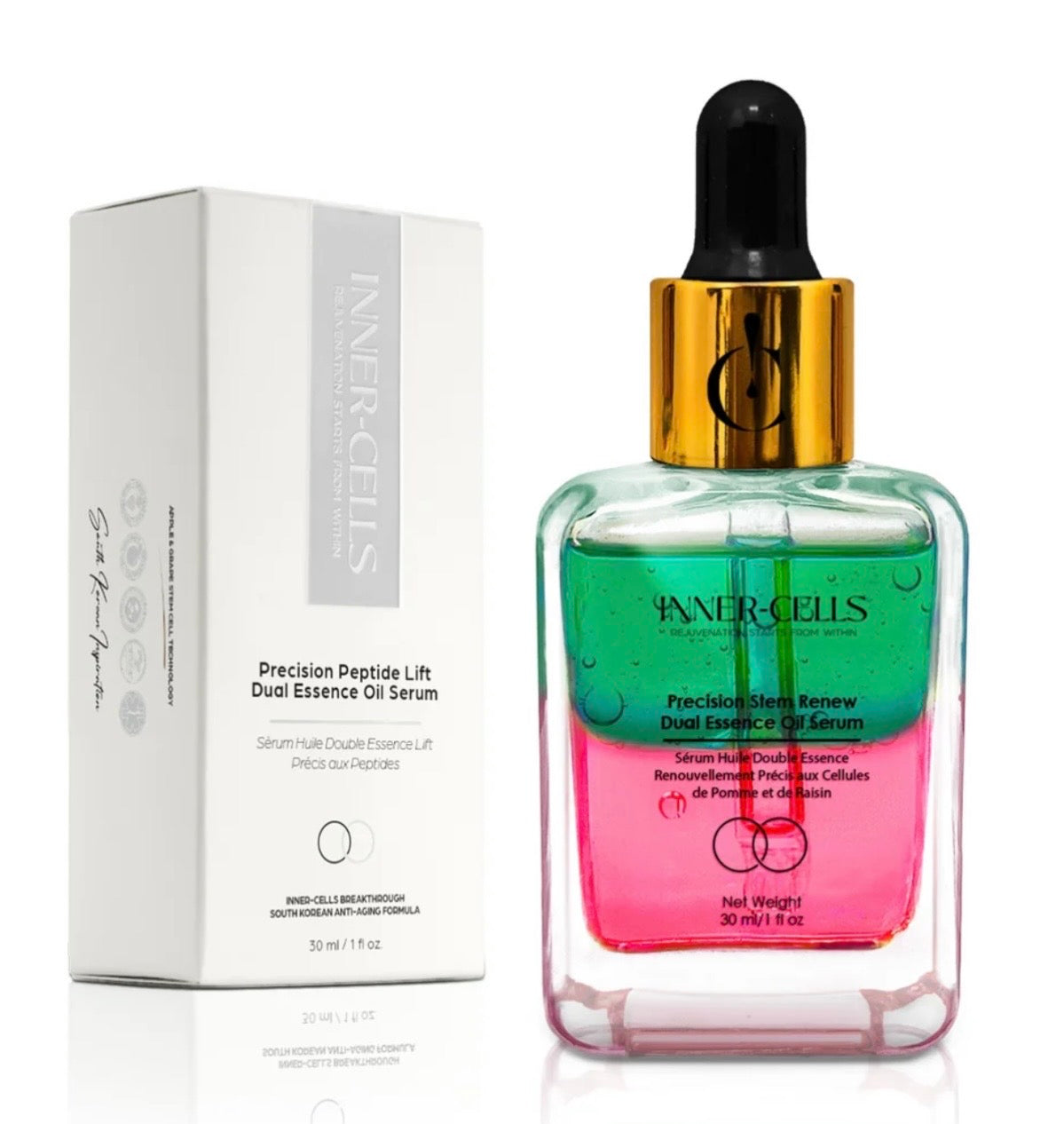 Inner Cells Precision Peptide Lift Dual Essence Oil Serum
