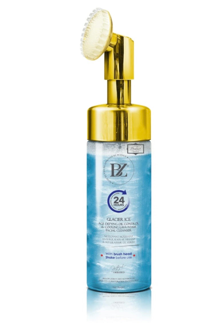 Below Zero Glacier Ice Age Defying Oil Control & Cooling Lava Foam Facial Cleanser