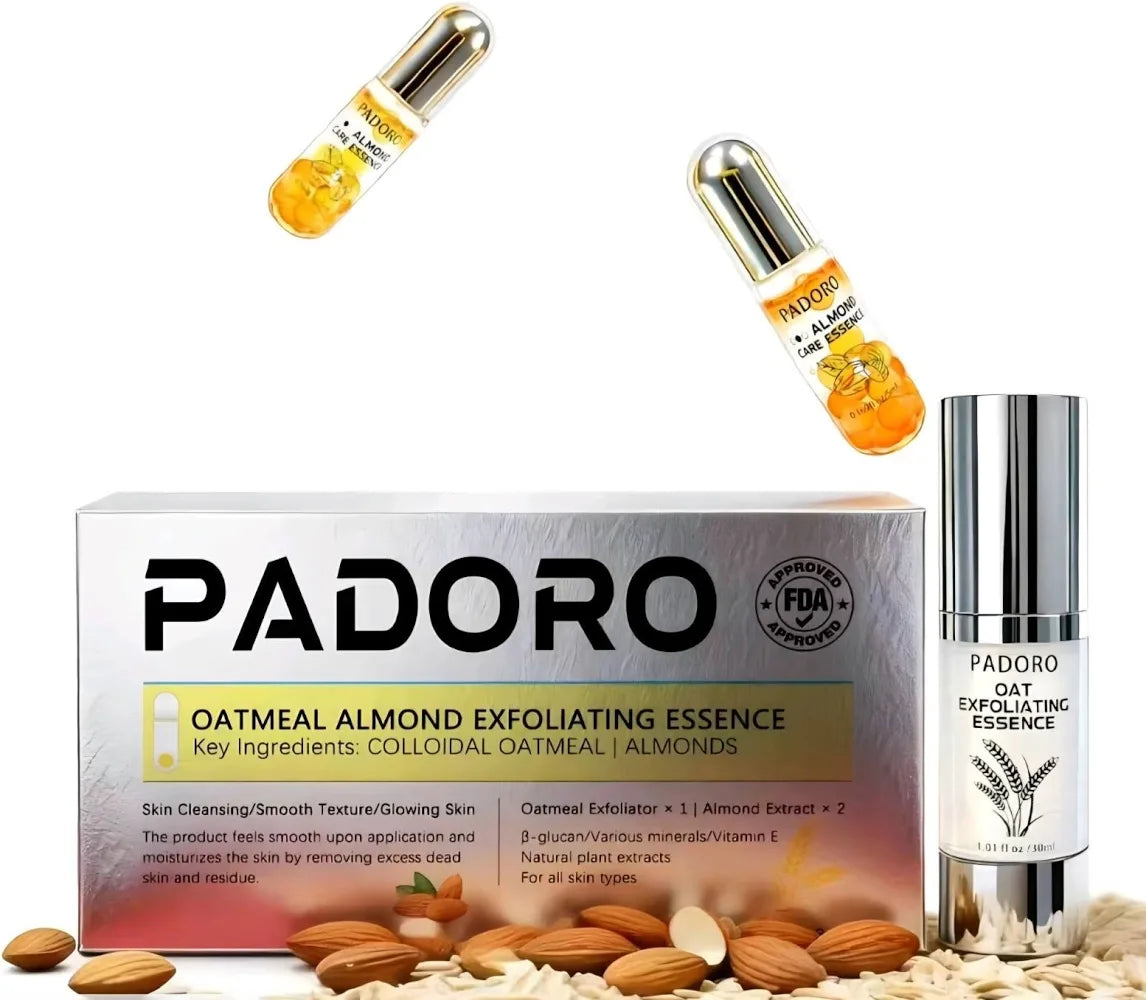 Padoro Oatmeal & Almond Exfoliating Cleansing Hydrating & Revitalizing Extracts