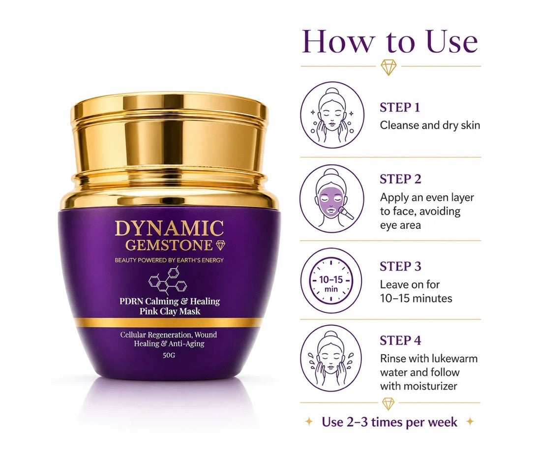 Dynamic Gemstone PDRN Calming & Healing Pink Clay Mask
