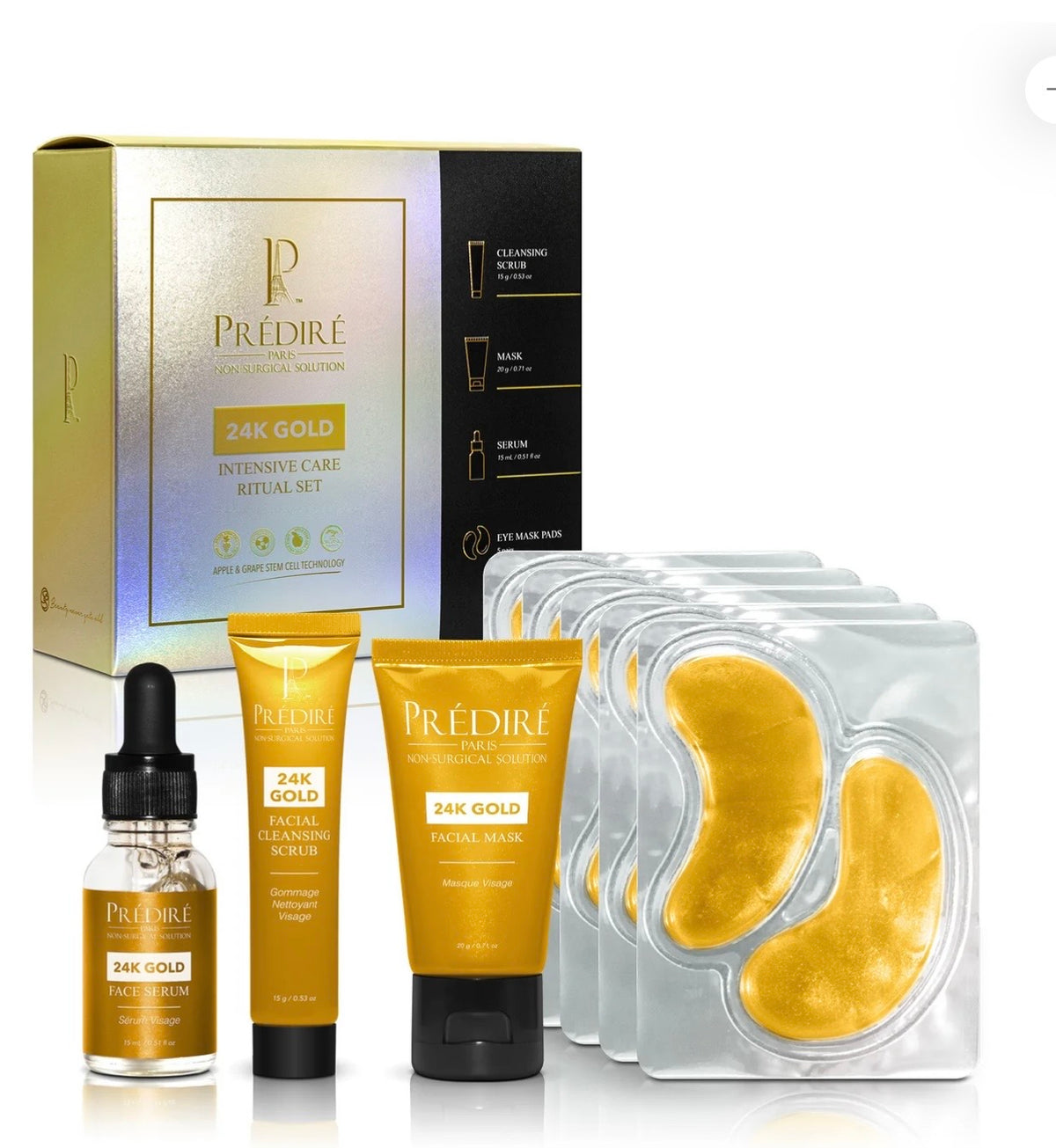 PRÉDIRÉ PARIS 24K Gold Intensive Care Ritual Set