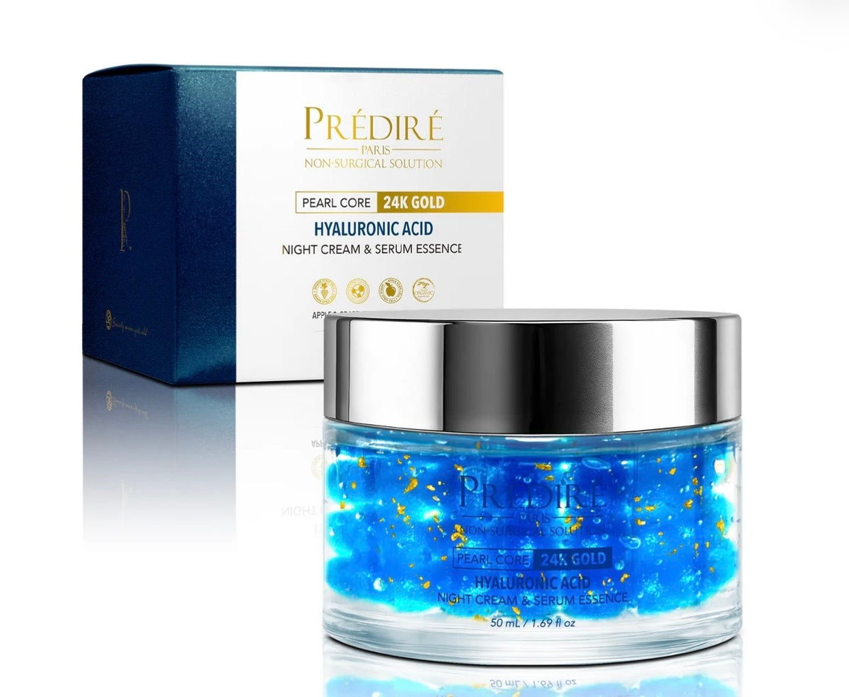 PREDIRE PARIS Pearl Core 24K Gold Hyaluronic Acid Night Cream & Serum Essence