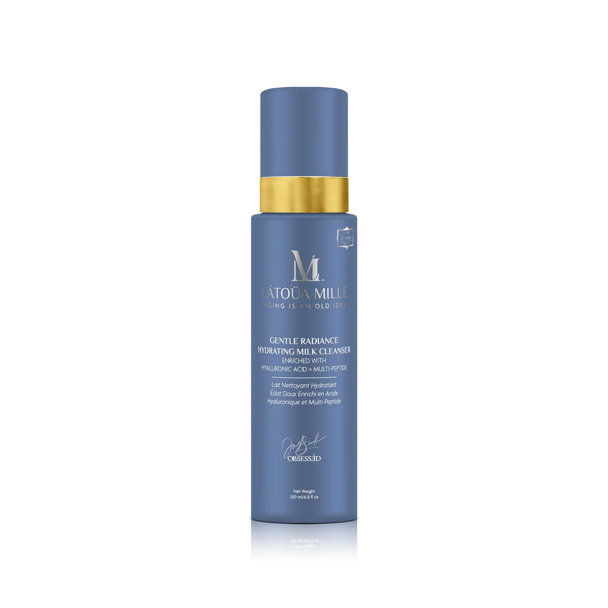 LATOUA MILLE Gentle Radiance Hydrating Milk Cleanser Enriched with Hyaluronic Acid + Multi-Peptide