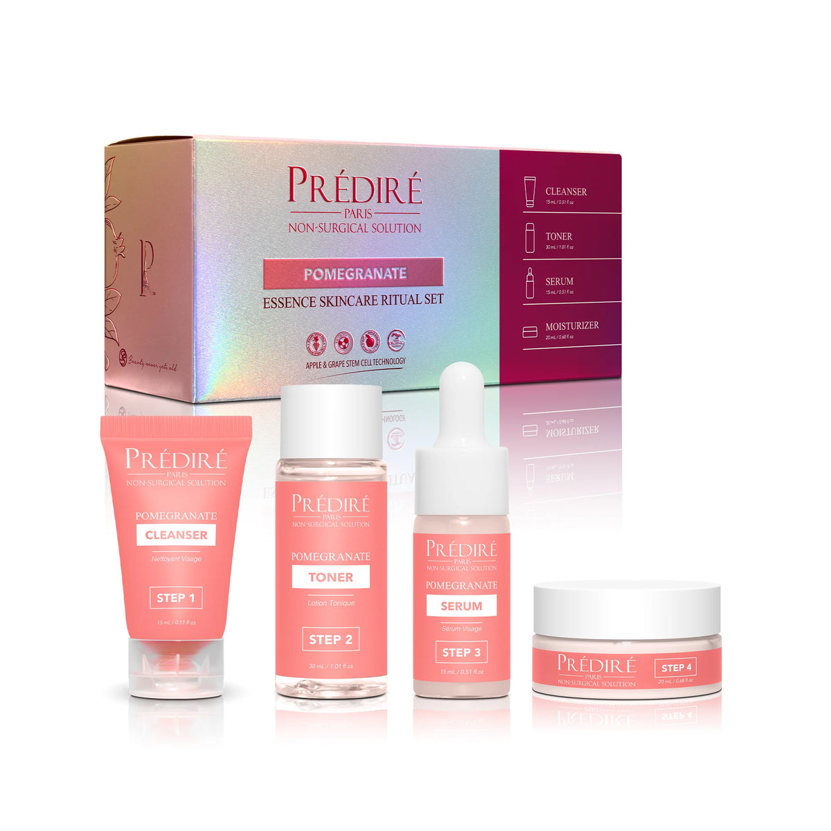 PRÉDIRÉ PARIS Pomegranate Essence Skincare Ritual Set 4.93 ( 27  Reviews )