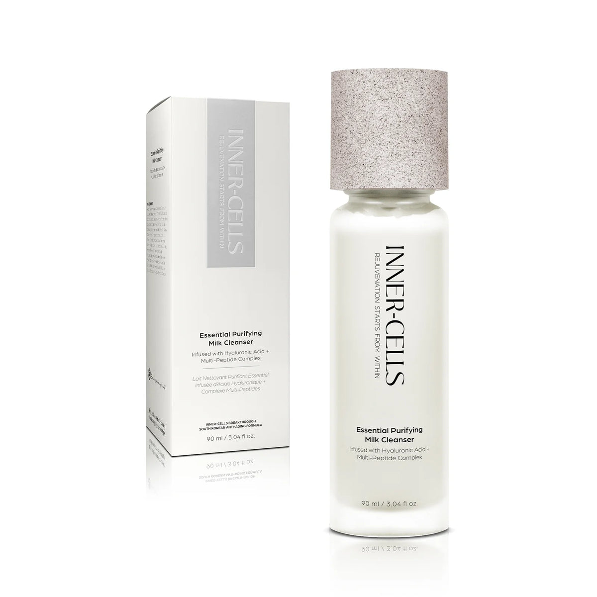 Inner Cells Essential Purifying Milk Cleanser Infused with Hyaluronic Acid + Multi-Peptide Complex