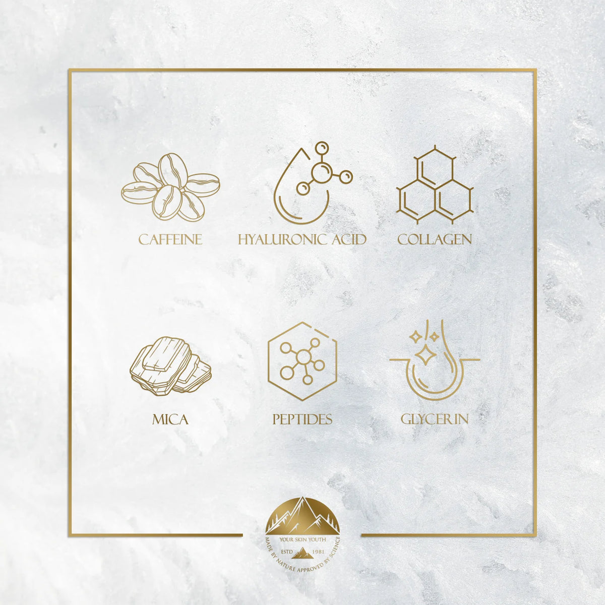 Below Zero Frozen Gold - Firming & Tightening Peeling Mask enriched with Multi-Peptide & Caffeine
